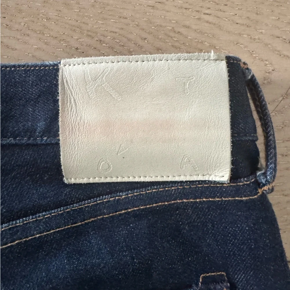 Hiroshi Kato Men’s Jeans size 29 ( 32x 26) Scissors slim tapered raw indigo